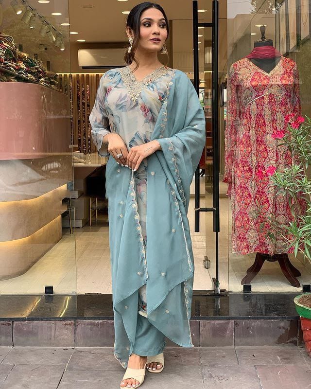 Maverick Fusion Kurti Pant Dupatta Set